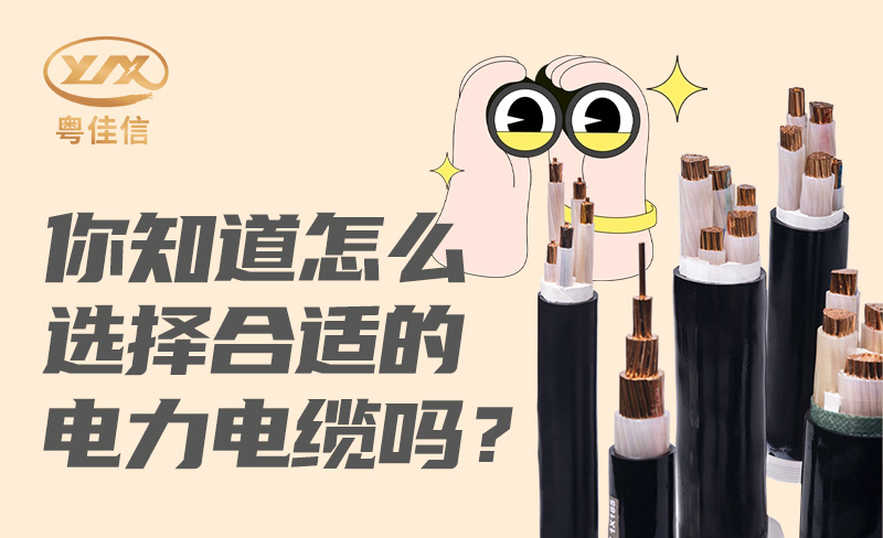 你知道怎么選擇合適的電力電纜嗎？